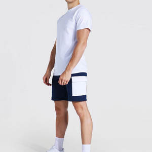 Ensemble t-shirt et short d'été décontracté pour hommes en vrac fabriqué en usine vêtements de marque privée respirants - Product Image 1