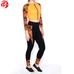 Ropa deportiva de gimnasio de manga larga con estilo para mujer, recién llegado, conjunto de Yoga para entrenamiento de otoño, patrón de ropa deportiva, opciones de talla grande - Product Image 6
