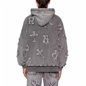 Recién llegado, sudaderas con capucha desgastadas para hombre, el mejor diseño, sudaderas con capucha elegantes transpirables de secado rápido para hombre en material de alta calidad - Product Image 2