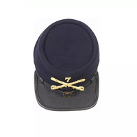Gorra de Lana con Visera de Cuero, Gorras de Lana de Alta Calidad Hechas a Mano, Gorras Civiles Personalizadas para Hombre y Suministro de Sombreros