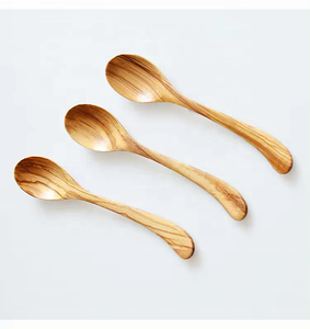 Cuchara de Degustación de Madera de Olivo Chapada en Oro al por Mayor con Mango Largo y Logotipo Personalizado para el Hogar, Cocina, Hoteles, Restaurantes, Regalos - Product Image 4