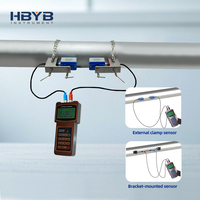 Medidor de Flujo Ultrasónico Portátil con Abrazadera para Agua Industrial, Líquido de Decapado, Agua Reciclada, Aguas Residuales Químicas