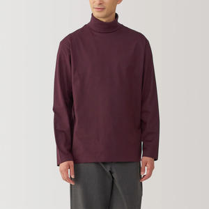 Haut à col roulé et à manches longues pour hommes personnalisé Chemise superposée OEM ODM Pull-over décontracté et chaud Style coton doux - Product Image 2