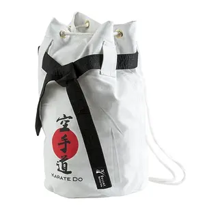 Judo Gi กระเป๋าเป้ผู้ชาย,กระเป๋าดัฟเฟิลคาราเต้เทควันโด้พร้อมโลโก้ตามสั่งกระเป๋าดัฟเฟิลสำหรับใส่เล่นกีฬา
