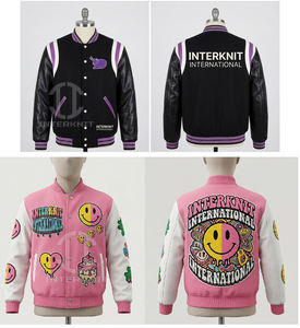 Veste universitaire personnalisée pour hommes, logo brodé, veste bomber en laine, fabricant de vestes universitaires pour hommes, streetwear vintage - Product Image 6