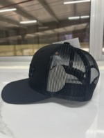 6 paneles estructurados de tela vaquera de malla en la espalda bordado en 3D logotipo personalizado hecho a mano Vietnam fabricante de alta calidad transpirable estilo callejero