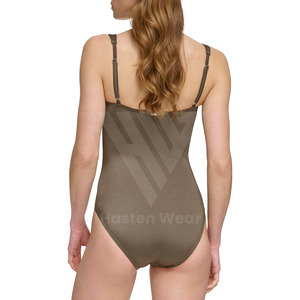 Stylish Women's Sexy One Piece Swimsuit With One Shoulder and <b>V</b>-<b>Strings</b> Quick Dry Breathable 100% Polyester Swim Suits - Product Image 5
