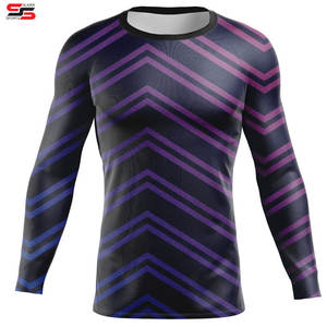 Promoción Sublimación Impreso Spandex Bjj Secado rápido Hombres Camisa de compresión Manga larga Deportes Baselayer Running Dry Rash Guard - Product Image 5