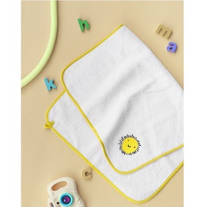 Toalla de cocina de algodón orgánico 100%, paño de limpieza con estampado personalizado, color marrón claro, hecho a la India, venta al por mayor - Product Image 5