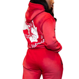 Streetwear personnalisé pantalon évasé délavé à l'acide survêtements pour homme Stone Vintage unisexe survêtements 500GSM ensembles en coton épais - Product Image 3