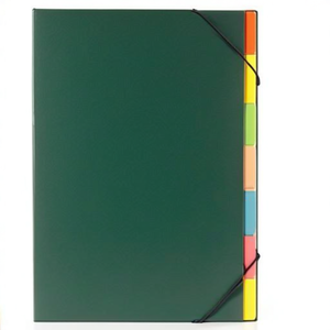 Premium DIN <b>A4</b> Cardboard Deskorganizer Laminated with Polypropylene Film Black Color File <b>Folder</b> - Product Image 3