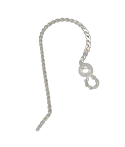 Alambre de oreja Pastor de plata esterlina de 0,6mm para suministros de cuentas - Product Image 5