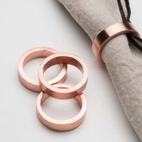 Rond de serviette en acier inoxydable en métal de qualité supérieure Portugal élégant en relief feuille raisins Design rond de serviette en spirale pour cadeaux
