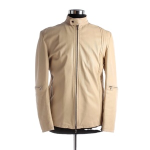 2026 haute qualité respirant matelassé rouge rayure café Racer cuir moto veste prix usine hommes veste en cuir - Product Image 1