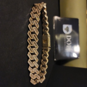 GENTS Baguette Diamond MOSSIANITE DIAMOND HIP HOP PULSERA EN PLATA DE LEY 925 CON DISEÑO EXCLUSIVO Y PARA CADA LUGAR - Product Image 2