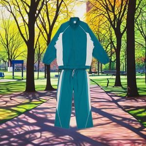 Vente en gros de survêtements de sport légers en nylon, veste coupe-vent et jogging colorblock, ensemble survêtement de course à motif solide - Product Image 4