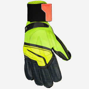 Wholesale New Arrival Leather Goalkeeper Gloves Best Design Non-Slip <b>Hook</b> & Loop Closure Top-quality for Sale - Product Image 3