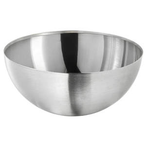 Tazón DE SERVICIO DE Metal plateado redondo elegante de lujo pulido hecho a mano para el hogar y la mesa de boda, ensaladas, aperitivos empaquetados en cartón - Product Image 1