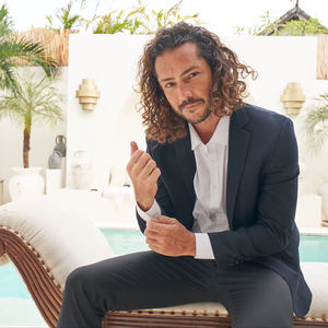 Pantalones Formales Clásicos de Corte Recto para Hombre BEAM, 100% Poliéster, Cierre de Cremallera, Cintura Media, Color Sólido, Cómodos para Verano, 2 QC - Product Image 1