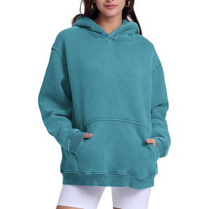 Wholesale Acid Wash Hoodie for Men Oversized Streetwear Custom Fashion Pullover Hoodies Factory Bulk Clothing <b>Maker</b> - Product Image 2