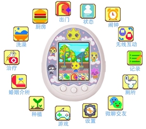 Pour Tamagotchis Funny Kids Electronic Pets Toy Nostalgique Pet In One Virtual Cyber Pet Interactive Toy Digital Color Screen E-pet - Product Image 3