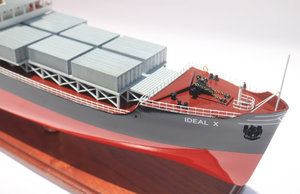 SS Ideal X <b>TANKER</b> Ship Model Wooden Endurance Nautical Decor Gift for Home Hand Painted Cedar Box Vietnam - Product Image 2