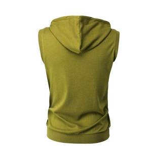 Pakistan Manufacture Men Sleeveless <b>Workout</b> <b>Hoodies</b> Custom Printed Logo Casual Men Sleeveless <b>Hoodies</b> - Product Image 2