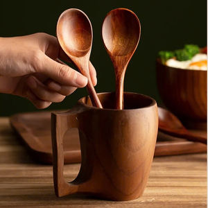 Classic Eco-Friendly Bamboo Coffee <b>Spoon</b> Scoop 1 Tablespoon <b>Measuring</b> <b>Spoons</b> for Coffee Beans Whole & Ground Beans Travel Use - Product Image 3