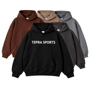 Sweat-shirt à capuche oversize personnalisé pour homme, en polaire, pour l'hiver, streetwear, impression numérique, OEM, ODM, marque privée - Product Image 2