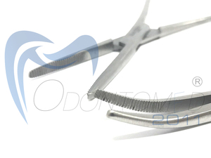 Odontomed2011 Ensemble de 2 pinces hémostatiques en acier inoxydable, courbées et droites, certifiées CE, instruments chirurgicaux pour infirmières et artisanat - Product Image 6