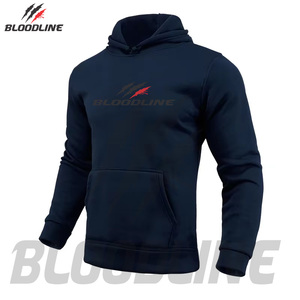 BLOODLINE <b>Pink</b> Unisex Hooded <b>Sweatshirt</b> Front Logo Anti-Wrinkle Quick Dry Breathable 100% Cotton Fleece Regular Fit Hip Hop - Product Image 5