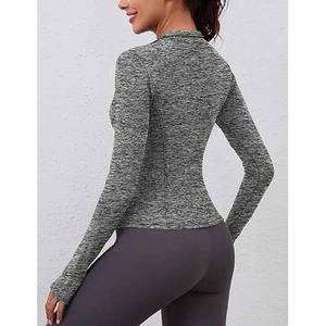 Tops de Yoga con etiqueta, ropa de Fitness de marca para mujer de secado rápido, camisetas de Yoga de alta calidad para mujer 2025, camisetas de Yoga Premium baratas al por mayor - Product Image 6
