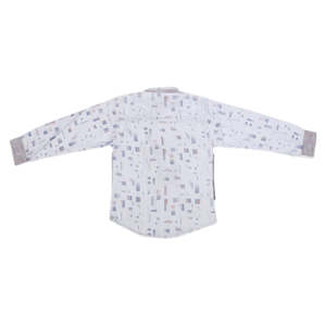 Chemise décontractée à manches longues pour garçons - Bleu - Product Image 4