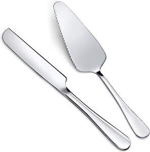 Juego de cuchillos y servidor de pastel para el hogar y la cocina Diseño atractivo Hoteles pulidos con espejo de acero inoxidable y servidor de Pastel de Bodas - Product Image 3