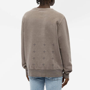 High Street à la mode grande taille hommes lavage à l'acide sweats 100% coton surdimensionné Vintage lavage élégant décontracté hommes sweats - Product Image 2