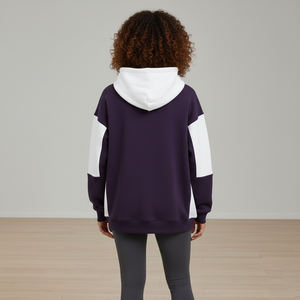 Sweat-shirt à capuche pour femme, streetwear d'hiver personnalisé, épaules tombantes, anti-boulochage, imprimé sur le devant, respirant, 100% coton - Product Image 2