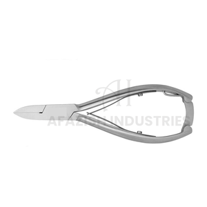 Boîte de pochettes en PVC blanc personnalisé avec logo coupe-ongles en acier inoxydable coupe-ongles latéral poignée de plan produit de forage à ongles - Product Image 4