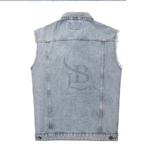 Chaleco Vaquero Acolchado con Plumón para Hombre, Diseño Único Personalizable al por Mayor, 100% Algodón, Estilo Casual para la Temporada de Invierno - Product Image 3