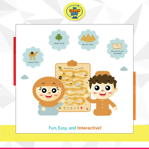 Accès télécommandé magnifique conçu avec une technologie tactile Prophètes de l'islam Art mural interactif pour les enfants - Product Image 6