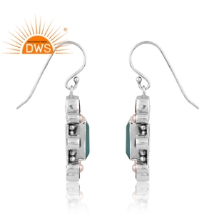 Dernière vente 925 argent Sterling naturel Multi pierres précieuses boucle d'oreille pour les femmes bijoux personnalisés pour les femmes cadeau pour elle - Product Image 4