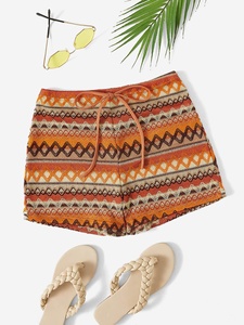 Shorts tricotés pour femmes LOGO personnalisé en gros Shorts décontractés pour femmes - Product Image 2