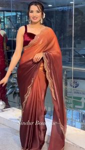 Nouveau style de designer Rich Ramgoli Party Wear Saree avec panneau de diamant fait à la main WorkSaree Collection - Product Image 5