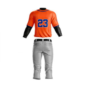 Vêtements de sport en gros Uniforme Hommes à manches courtes Sublimation Baseball Jersey Softball Logo personnalisé Baseball Shirt - Product Image 5