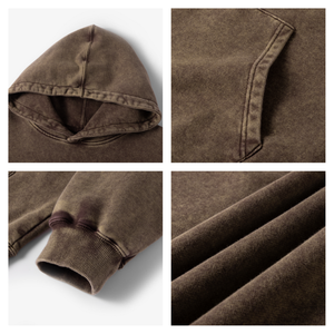 Ropa de calle personalizada para hombre, sudadera con capucha de gran tamaño de algodón de felpa francesa, antiarrugas antiencogimiento, características, patrón sólido, tejido de poliéster - Product Image 2