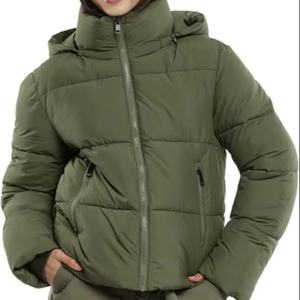 Chaqueta Acolchada de Lona Tejida de Alta Calidad para Mujer, Impermeable, con Capucha, Diseño de Burbujas, Ecológica, Transpirable y de Secado Rápido - Product Image 1