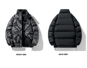 2025 Custom logo Cold Winter <b>Puffer</b> <b>Jacket</b> for Men <b>Women</b> Thick Coat Reversible Design Men's <b>Puffer</b> <b>Jackets</b> DDP Shipping - Product Image 2