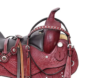 Premium Quality Genuine Leather Horse Western Saddle Barrel Racing and Horse Riding Suitable Western Saddle - Product Image 6