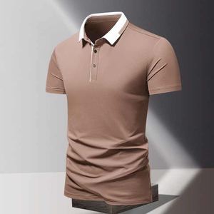 Polo à la mode décontracté pour hommes avec col rabattu, design inspiré du golf de luxe - Product Image 2