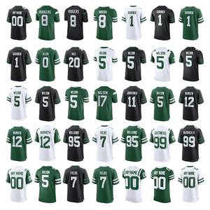 Camiseta de Rugby Retro de Tercera Generación con Bordado de los Jets para Adultos, Camisetas Deportivas Transpirables, Pantalones Cortos, Talla Grande ADAMS 17 #   GARDNER 1 # - Product Image 1