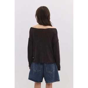 Blusa Informal Ligera de Poliéster con Cuello Redondo, Manga Larga, Corte Regular y Logotipo Frontal - Product Image 5